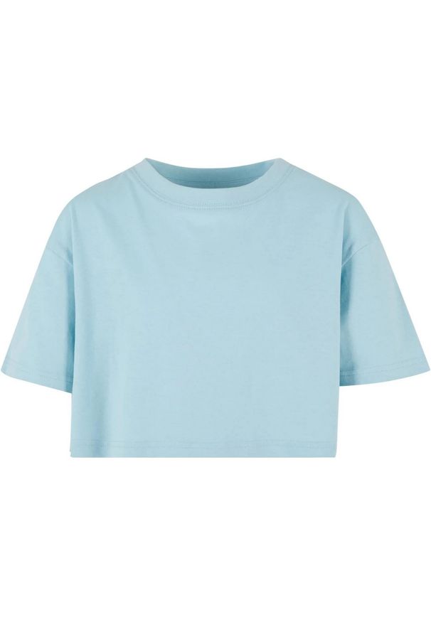 Urban Classics - Krótka Koszulka Dziewczęca Kimono. Kolor: niebieski. Długość: krótkie. Sport: turystyka piesza