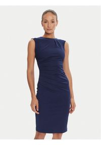 Rinascimento Sukienka koktajlowa CFC0125332003 Granatowy Slim Fit. Kolor: niebieski. Materiał: syntetyk. Styl: wizytowy #1