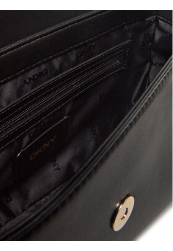 DKNY Torebka R44EKI55 Czarny. Kolor: czarny. Materiał: skórzane