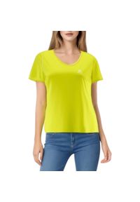 salomon - Koszulka trekkingowa damska Salomon Mazy SS Tee W. Kolor: żółty. Materiał: poliester