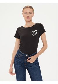 JDY T-Shirt Paris 15193227 Czarny Regular Fit. Kolor: czarny. Materiał: bawełna #1