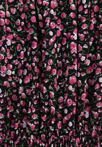 Born2be - Czarno-Czerwona Sukienka Hiszpanka z Bawełny z Gumką w Pasie Viliana. Okazja: na co dzień, na spacer. Typ kołnierza: dekolt hiszpanka. Kolor: czarny. Materiał: bawełna. Długość rękawa: krótki rękaw. Sezon: lato. Styl: casual, elegancki #6