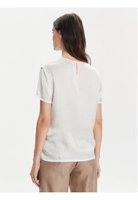 Marella T-Shirt Hobby 2413111161 Biały Regular Fit. Kolor: biały. Materiał: jedwab