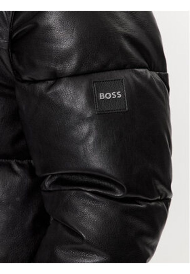 BOSS - Boss Kurtka skórzana Mufaro 50504925 Czarny Regular Fit. Kolor: czarny. Materiał: skóra