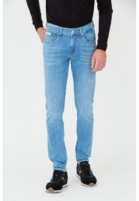 7 FOR ALL MANKIND Niebieskie męskie jeansy Slimmy Tapered, Rozmiar 34. Kolor: niebieski