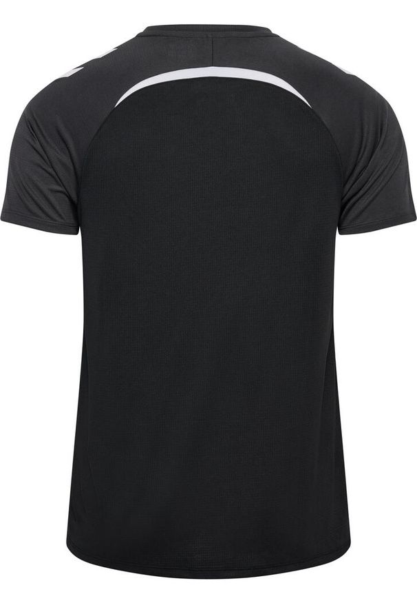 Polo Hummel Lead 2.0. Typ kołnierza: polo. Kolor: czarny, szary, wielokolorowy. Sport: piłka nożna