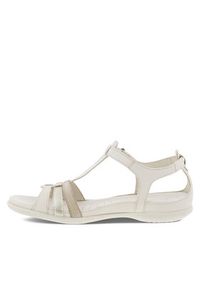 ecco - ECCO Sandały Flash T-Strap Sandal 24087360729 Beżowy. Kolor: beżowy. Materiał: skóra #6