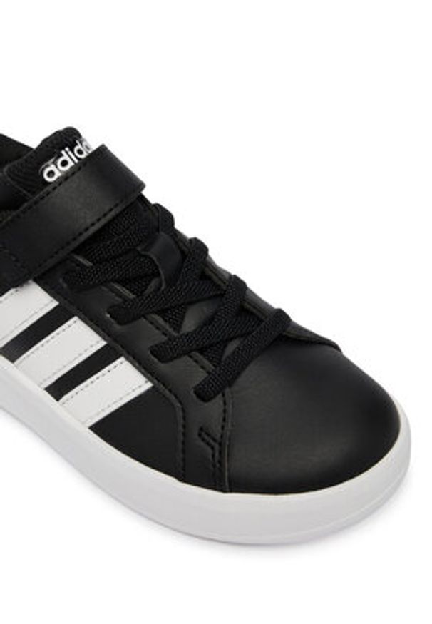 Adidas - adidas Sneakersy Grand Court 3.0 Shoes Children HP3533 Czarny. Kolor: czarny. Materiał: skóra