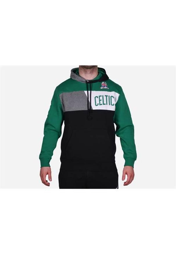 Bluza sportowa męska Mitchell & Ness Boston Celtics. Typ kołnierza: kaptur. Kolor: zielony, wielokolorowy