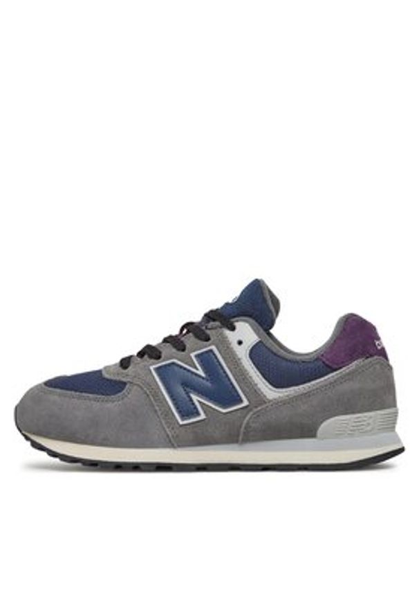 New Balance Sneakersy GC574KGN Szary. Kolor: szary. Materiał: zamsz, skóra. Model: New Balance 574
