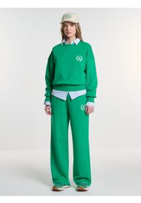 Big-Star - Spodnie damskie dresowe z prostą nogawką zielone Pekina 301/ Springa 301. Kolor: zielony. Materiał: dresówka. Wzór: haft. Sezon: lato #4