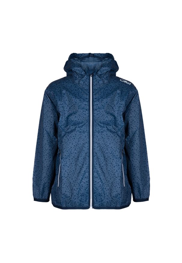 Kurtka przeciwdeszczowa dziecięca CMP Rain Fix. Kolor: niebieski. Styl: sportowy. Sport: turystyka piesza