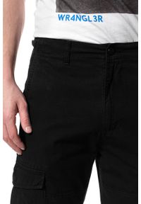 Lee - LEE SPODNIE MĘSKIE FATIGUE PANT BLACK L73ACJ01. Materiał: materiał, tkanina. Wzór: jednolity #6