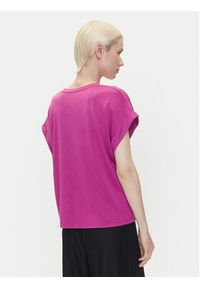 Emporio Armani T-Shirt EW000616 AF12187 UA227 Różowy Loose Fit. Kolor: różowy. Materiał: wiskoza #5