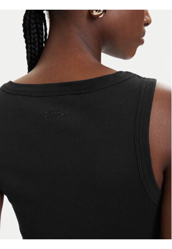 Guess Top W6GP26 K3157 Czarny Slim Fit. Kolor: czarny. Materiał: bawełna