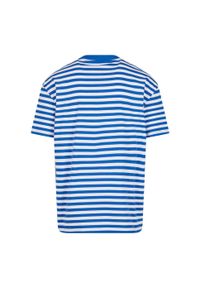 Urban Classics - T-shirt Męski Paski Standardowy. Kolor: niebieski, wielokolorowy, biały. Wzór: paski. Sport: turystyka piesza