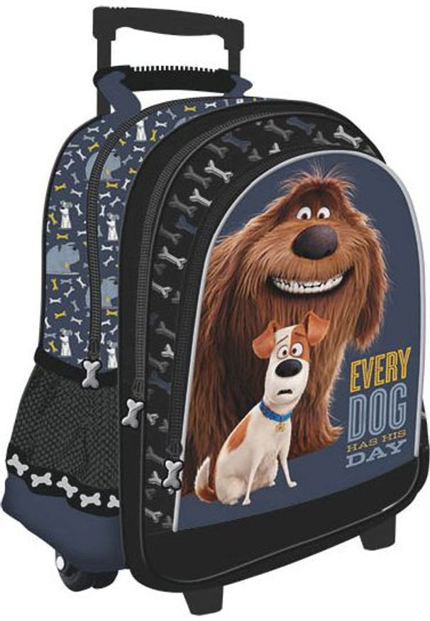 St. Majewski Plecak na kółkach The secret life of pets czarny. Kolor: czarny
