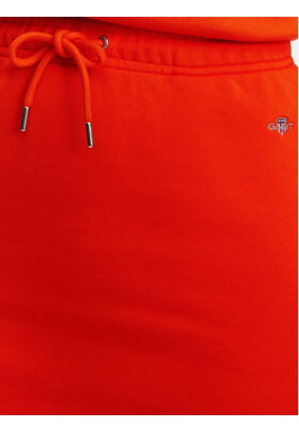 GANT - Gant Spódnica dresowa 4200274 Pomarańczowy Regular Fit. Kolor: pomarańczowy. Materiał: bawełna