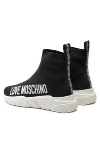 Love Moschino - LOVE MOSCHINO Sneakersy JA15433G1IIZ6000 Czarny. Kolor: czarny. Materiał: materiał