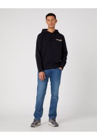 Wrangler - WRANGLER GRAPHIC HOODIE MĘSKA BLUZA LOGO NADRUK W674I4100. Wzór: nadruk