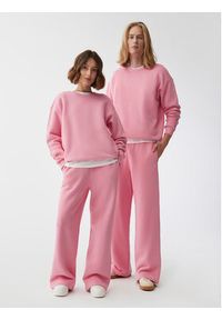 Americanos Spodnie dresowe Unisex Chicago Różowy Wide Leg. Kolor: różowy. Materiał: bawełna, dresówka #3