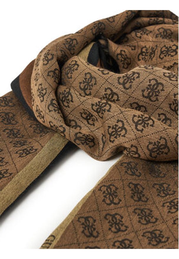 Guess Szal AM9492POL03 Brązowy. Kolor: brązowy. Materiał: wiskoza