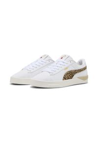 Puma - Damskie sneakersy Jada Classic Animal Flair PUMA White Gold Exotic Red. Okazja: na co dzień. Kolor: czerwony, biały, wielokolorowy, żółty