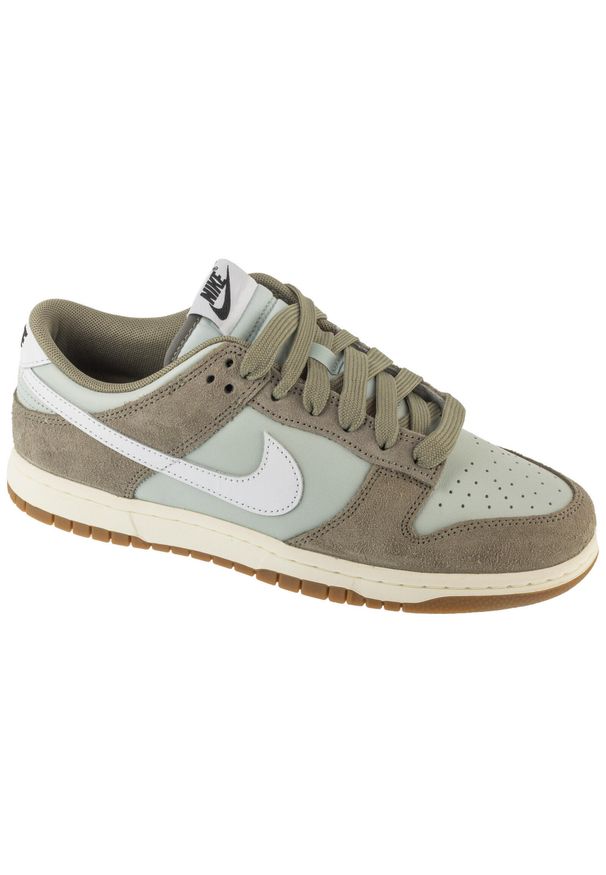 Nike - Buty sportowe Sneakersy męskie, Dunk Low Retro SE. Kolor: zielony. Sport: turystyka piesza