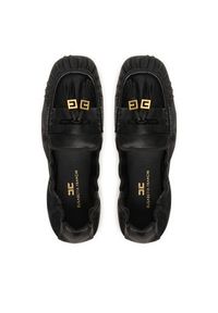 Elisabetta Franchi Mokasyny SA-26M-62E2-V620 Czarny. Kolor: czarny. Materiał: skóra #3