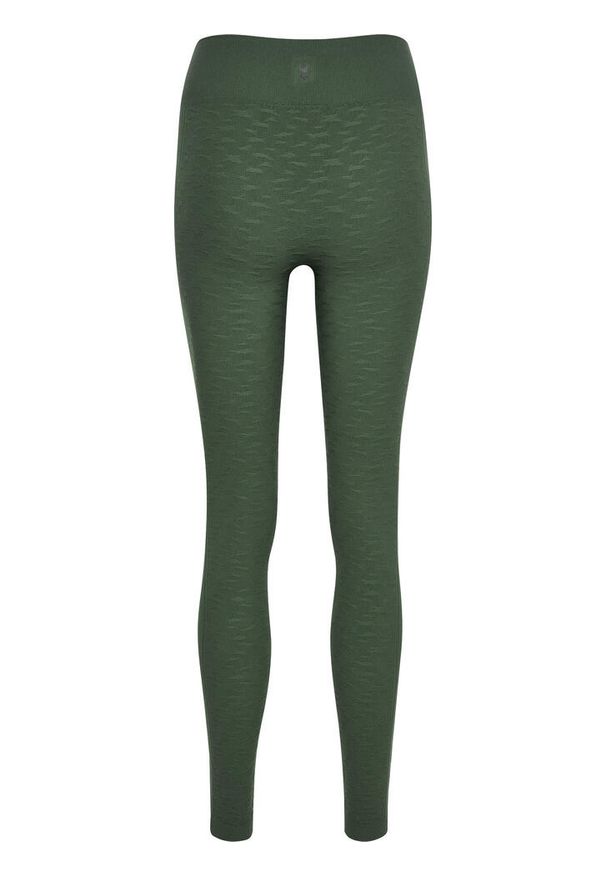 Legging wysoka talia bez szwów dla kobiet Hummel Mt Focus. Stan: podwyższony. Kolor: wielokolorowy, zielony, brązowy. Sport: fitness