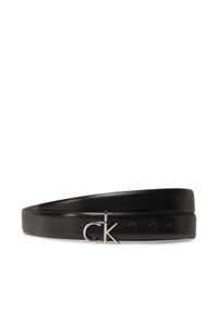 Calvin Klein Pasek Damski Ck Buckle Belt 3.0_Smooth K60K613156 Czarny. Kolor: czarny. Materiał: skóra