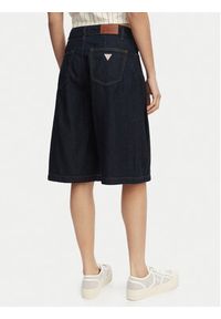 Guess Jeans Bermudy W6GDY5 D7971 Granatowy Bermuda Fit. Kolor: niebieski. Materiał: bawełna #3
