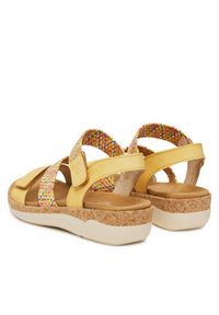 Remonte Sandały R6861-68 Żółty. Kolor: żółty. Materiał: materiał, syntetyk #7