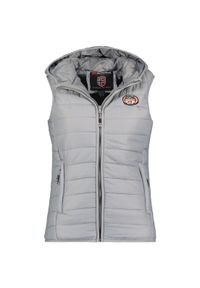 Bezrękawnik dziewczęcy Geographical Norway VATIKA HOOD EO GIRL 233 jasnoszary.. Kolor: szary. Materiał: poliester, syntetyk, materiał. Długość rękawa: bez rękawów #1