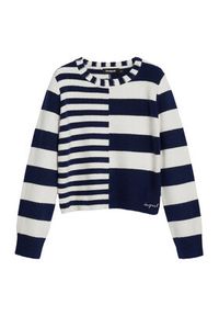Desigual Sweter Malmoe 25WWJF17 Granatowy Regular Fit. Kolor: niebieski. Materiał: syntetyk #5