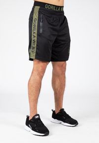 GORILLA WEAR - Atlanta Szorty - Czarny/Zielony. Kolor: zielony, czarny, wielokolorowy. Sport: fitness