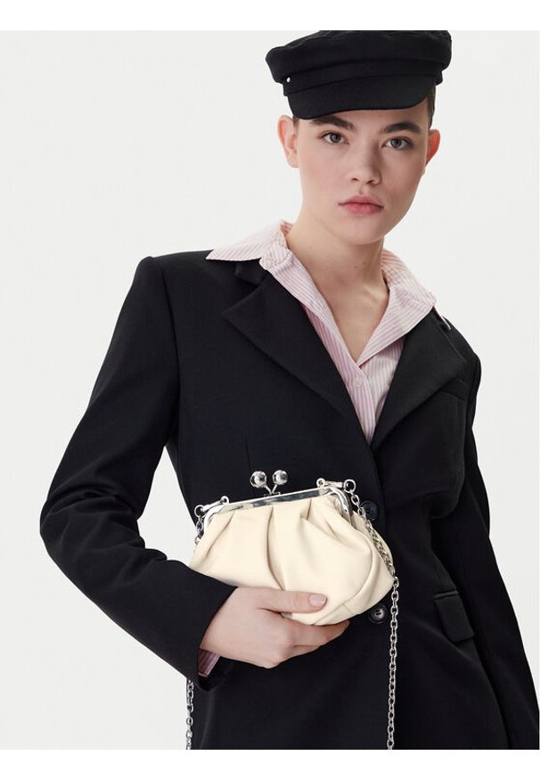 Weekend Max Mara Torebka 2615511164600 Écru. Kolor: kremowy. Materiał: skórzane