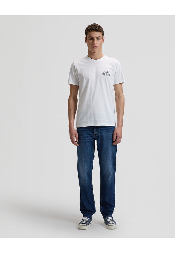 Lee - MĘSKA KOSZULKA LEE SMALL LOGO TEE BRIGHT WHITE 112376519