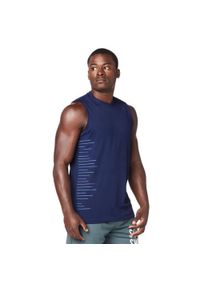Koszulka sportowa męska STRONG ID XS/S. Kolor: niebieski. Materiał: poliester. Długość rękawa: bez rękawów. Styl: sportowy. Sport: fitness #1