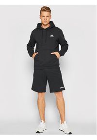 Adidas - adidas Bluza Essentials Fleece GV5294 Czarny Regular Fit. Kolor: czarny. Materiał: syntetyk