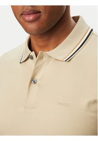BOSS Polo Penrose 38 50469360 Beżowy Slim Fit. Typ kołnierza: polo. Kolor: beżowy. Materiał: bawełna #2