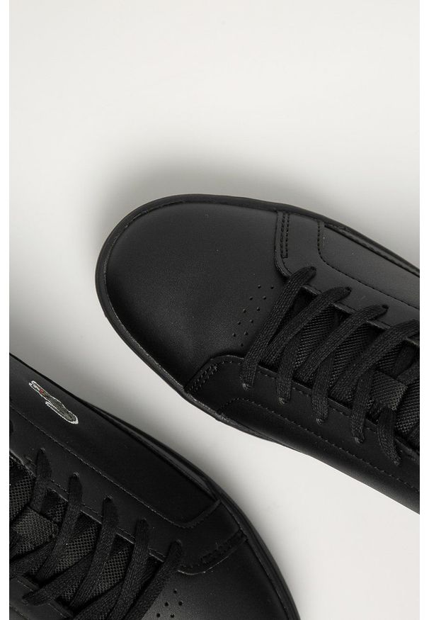 Lacoste - Buty. Nosek buta: okrągły. Zapięcie: sznurówki. Kolor: czarny. Materiał: guma