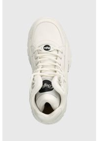 Buffalo sneakersy 1340-14 2.0 kolor biały 1634001. Zapięcie: sznurówki. Kolor: biały. Materiał: guma. Obcas: na platformie #5