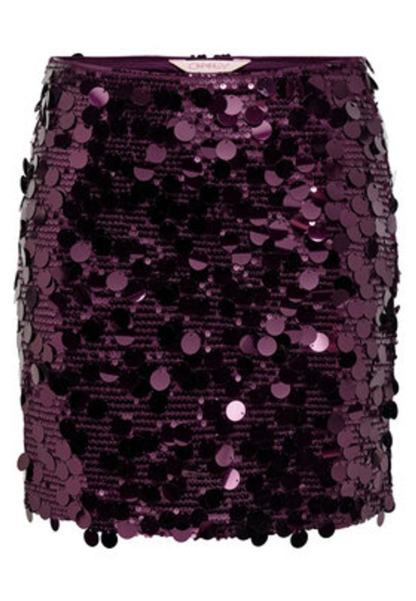 only - ONLY Spódnica mini Jadel 15336231 Fioletowy Regular Fit. Kolor: fioletowy. Materiał: syntetyk