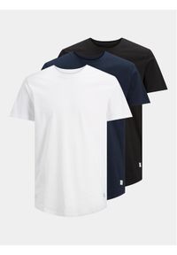 Jack & Jones - Jack&Jones Komplet 3 t-shirtów Noa 12191765 Biały Regular Fit. Kolor: biały. Materiał: bawełna