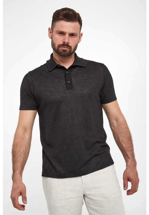 PAUL & SHARK - Polo męskie lniane PAUL&SHARK. Typ kołnierza: polo. Materiał: len