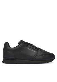 TOMMY HILFIGER - Tommy Hilfiger Sneakersy Light Eva Runner FM0FM05906 Czarny. Kolor: czarny. Materiał: skóra #1