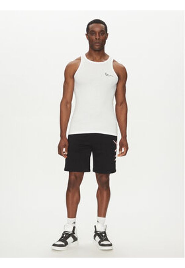 Karl Kani Tank top Essential 60310020 Biały Slim Fit. Kolor: biały. Materiał: bawełna