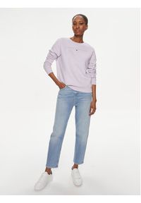 Tommy Jeans Bluza Tonal Linear DW0DW17793 Fioletowy Regular Fit. Kolor: fioletowy. Materiał: bawełna #3