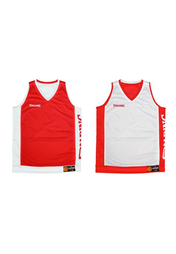 SPALDING - Koszulka koszykarska Spalding Reversible Tanktop Dwustronna. Kolor: czerwony